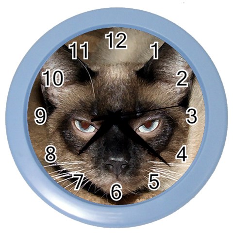 Siamese 1 Color Wall Clock from ArtsNow.com Front