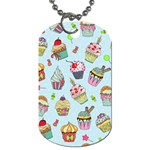 Cupcake Doodle Pattern Dog Tag (One Side)