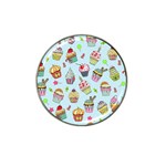 Cupcake Doodle Pattern Hat Clip Ball Marker