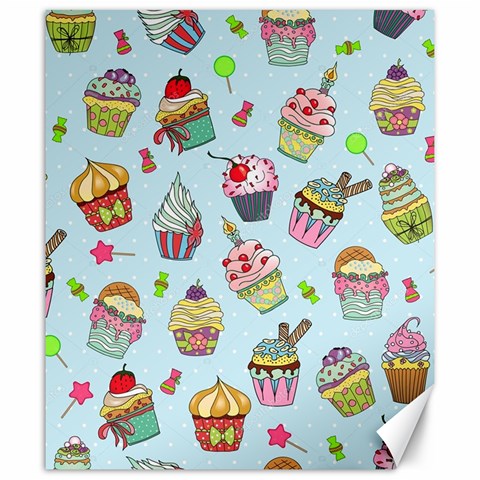 Cupcake Doodle Pattern Canvas 20  x 24  from ArtsNow.com 19.57 x23.15  Canvas - 1