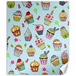 Cupcake Doodle Pattern Canvas 20  x 24 