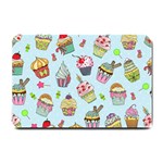 Cupcake Doodle Pattern Small Doormat 