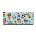 Cupcake Doodle Pattern Hand Towel