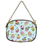 Cupcake Doodle Pattern Chain Purse (One Side)