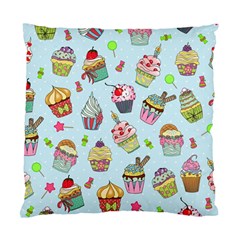 Cupcake Doodle Pattern Standard Cushion Case (Two Sides) from ArtsNow.com Front