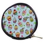 Cupcake Doodle Pattern Mini Makeup Bag