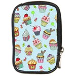 Cupcake Doodle Pattern Compact Camera Leather Case