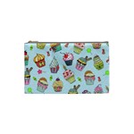 Cupcake Doodle Pattern Cosmetic Bag (Small)