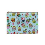 Cupcake Doodle Pattern Cosmetic Bag (Medium)