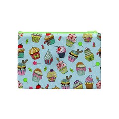 Cupcake Doodle Pattern Cosmetic Bag (Medium) from ArtsNow.com Back