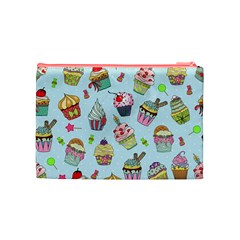 Cupcake Doodle Pattern Cosmetic Bag (Medium) from ArtsNow.com Back