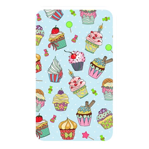 Cupcake Doodle Pattern Memory Card Reader (Rectangular) from ArtsNow.com Front