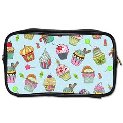 Cupcake Doodle Pattern Toiletries Bag (Two Sides) from ArtsNow.com Front