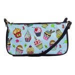 Cupcake Doodle Pattern Shoulder Clutch Bag