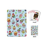 Cupcake Doodle Pattern Playing Cards Single Design (Mini)