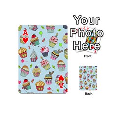 Ace Cupcake Doodle Pattern Playing Cards 54 Designs (Mini) from ArtsNow.com Front - HeartA