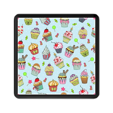 Cupcake Doodle Pattern Memory Card Reader (Square) from ArtsNow.com Front