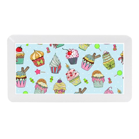 Cupcake Doodle Pattern Memory Card Reader (Mini) from ArtsNow.com Front