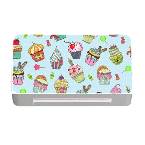 Cupcake Doodle Pattern Memory Card Reader with CF from ArtsNow.com Front