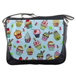 Cupcake Doodle Pattern Messenger Bag