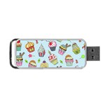 Cupcake Doodle Pattern Portable USB Flash (Two Sides)