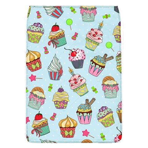 Cupcake Doodle Pattern Removable Flap Cover (L) from ArtsNow.com Front