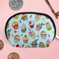 Cupcake Doodle Pattern Accessory Pouch (Medium) from ArtsNow.com Front