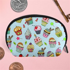 Cupcake Doodle Pattern Accessory Pouch (Large) from ArtsNow.com Front