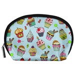 Cupcake Doodle Pattern Accessory Pouch (Large)