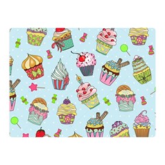 Cupcake Doodle Pattern Double Sided Flano Blanket (Mini)  from ArtsNow.com 35 x27  Blanket Front