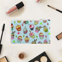 Cupcake Doodle Pattern Cosmetic Bag (XS) from ArtsNow.com Back