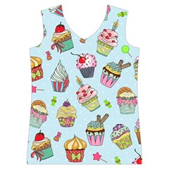 Cupcake Doodle Pattern Women s Basketball Tank Top from ArtsNow.com Front