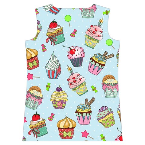 Cupcake Doodle Pattern Women s Basketball Tank Top from ArtsNow.com Back