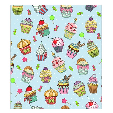 Cupcake Doodle Pattern Duvet Cover (King Size) from ArtsNow.com Duvet Quilt