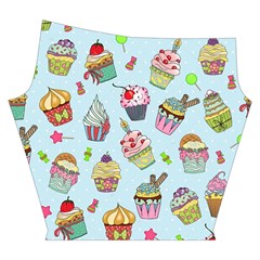 Cupcake Doodle Pattern Yoga Cropped Leggings from ArtsNow.com Right