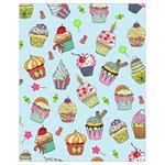 Cupcake Doodle Pattern Drawstring Bag (Small)