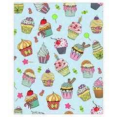 Cupcake Doodle Pattern Drawstring Pouch (XL) from ArtsNow.com Front