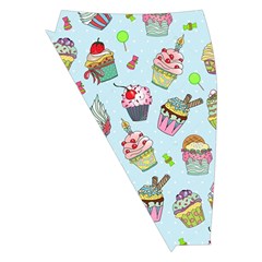 Cupcake Doodle Pattern Midi Wrap Pencil Skirt from ArtsNow.com Front Left