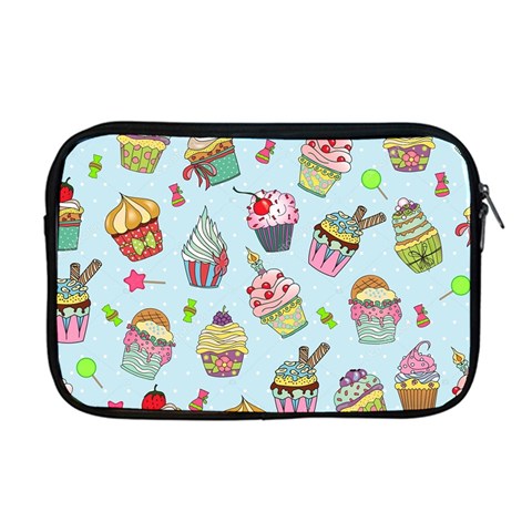 Cupcake Doodle Pattern Apple MacBook Pro 17  Zipper Case from ArtsNow.com Front