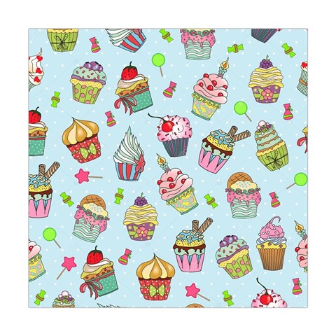 Cupcake Doodle Pattern Square Tapestry (Large) from ArtsNow.com Front