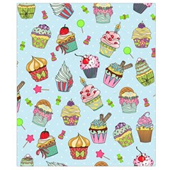 Cupcake Doodle Pattern Waist Pouch (Small) from ArtsNow.com Back Strap