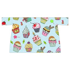 Cupcake Doodle Pattern Wristlet Pouch Bag (Small) from ArtsNow.com Front