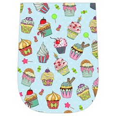 Cupcake Doodle Pattern Wristlet Pouch Bag (Small) from ArtsNow.com Right Side