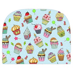 Cupcake Doodle Pattern Makeup Case (Small) from ArtsNow.com Front