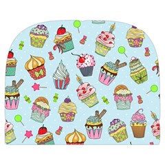 Cupcake Doodle Pattern Makeup Case (Large) from ArtsNow.com Front