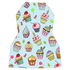 Cupcake Doodle Pattern Women s Long Sleeve Raglan Tee from ArtsNow.com Back