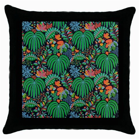 14 Throw Pillow Case (Black) from ArtsNow.com Front