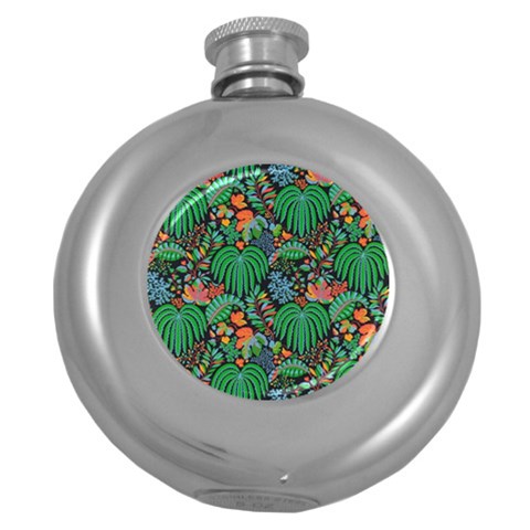 14 Round Hip Flask (5 oz) from ArtsNow.com Front