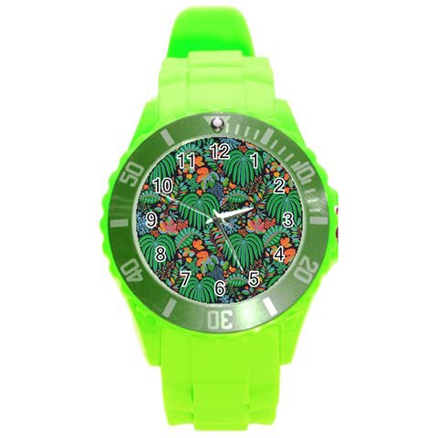 14 Round Plastic Sport Watch (L) from ArtsNow.com Front