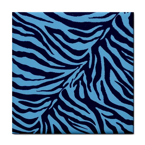 Zebra 3 Tile Coaster from ArtsNow.com Front